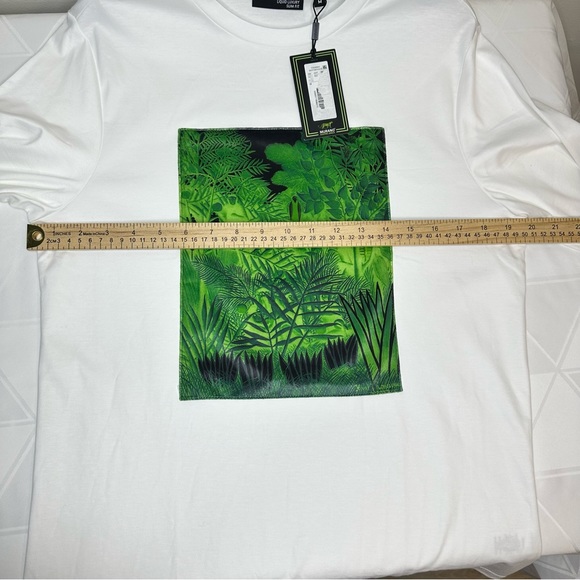 Murano Electric Jungle Collection Slim-Fit Sz M Jungle Patch Long Sleeve Blouse - Picture 4 of 8